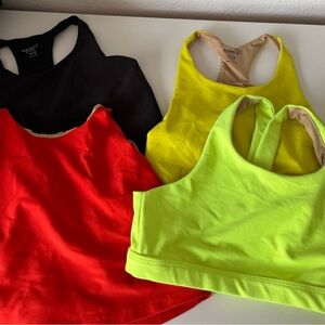 Old Navy Bright Racerback Sports Bras bundle
